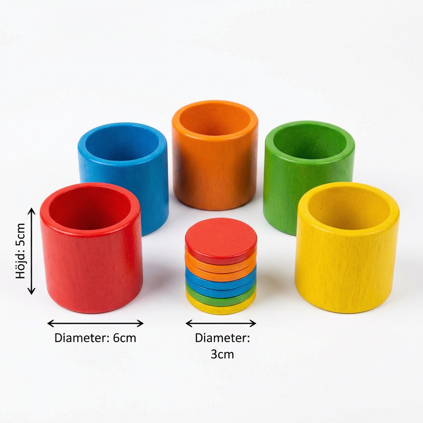 Montessori Stapelbara Bägarspelet