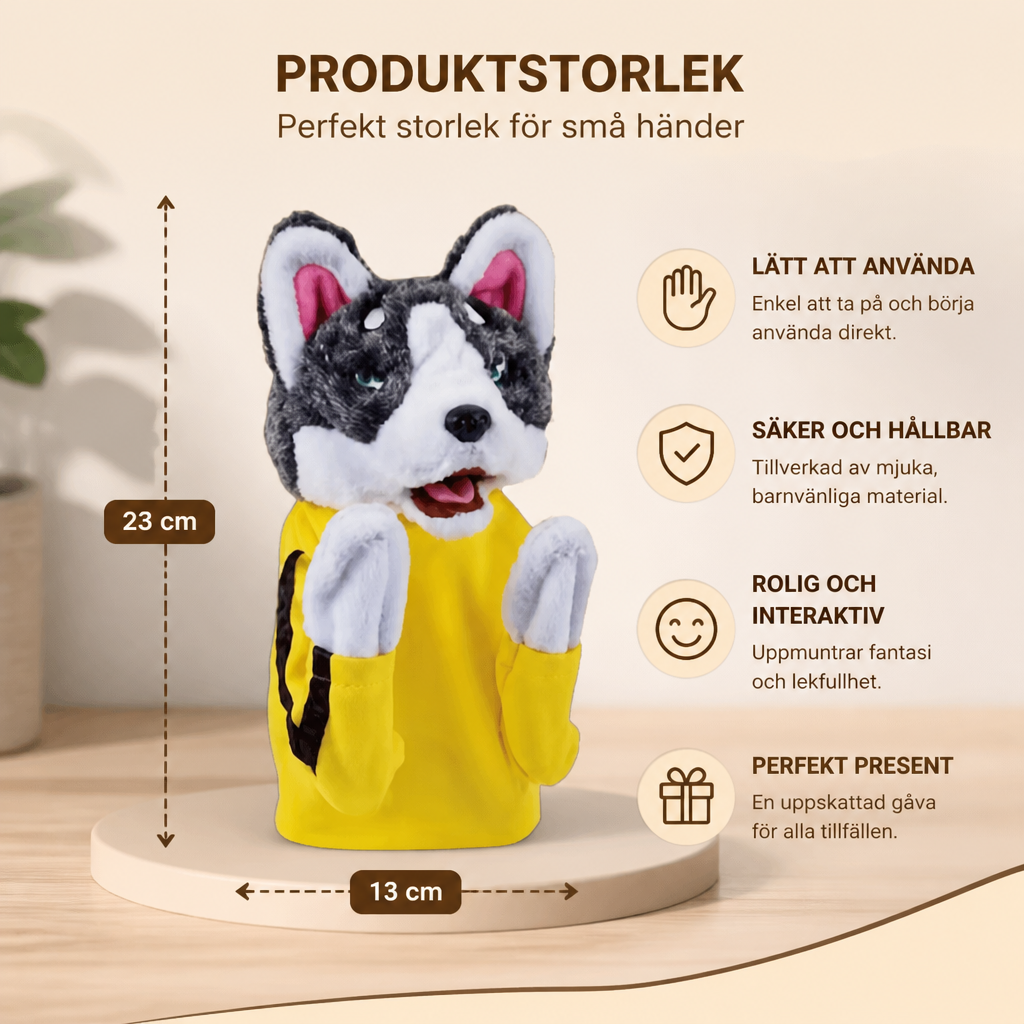 Boxande Husky – Rolig Leksak För Barn