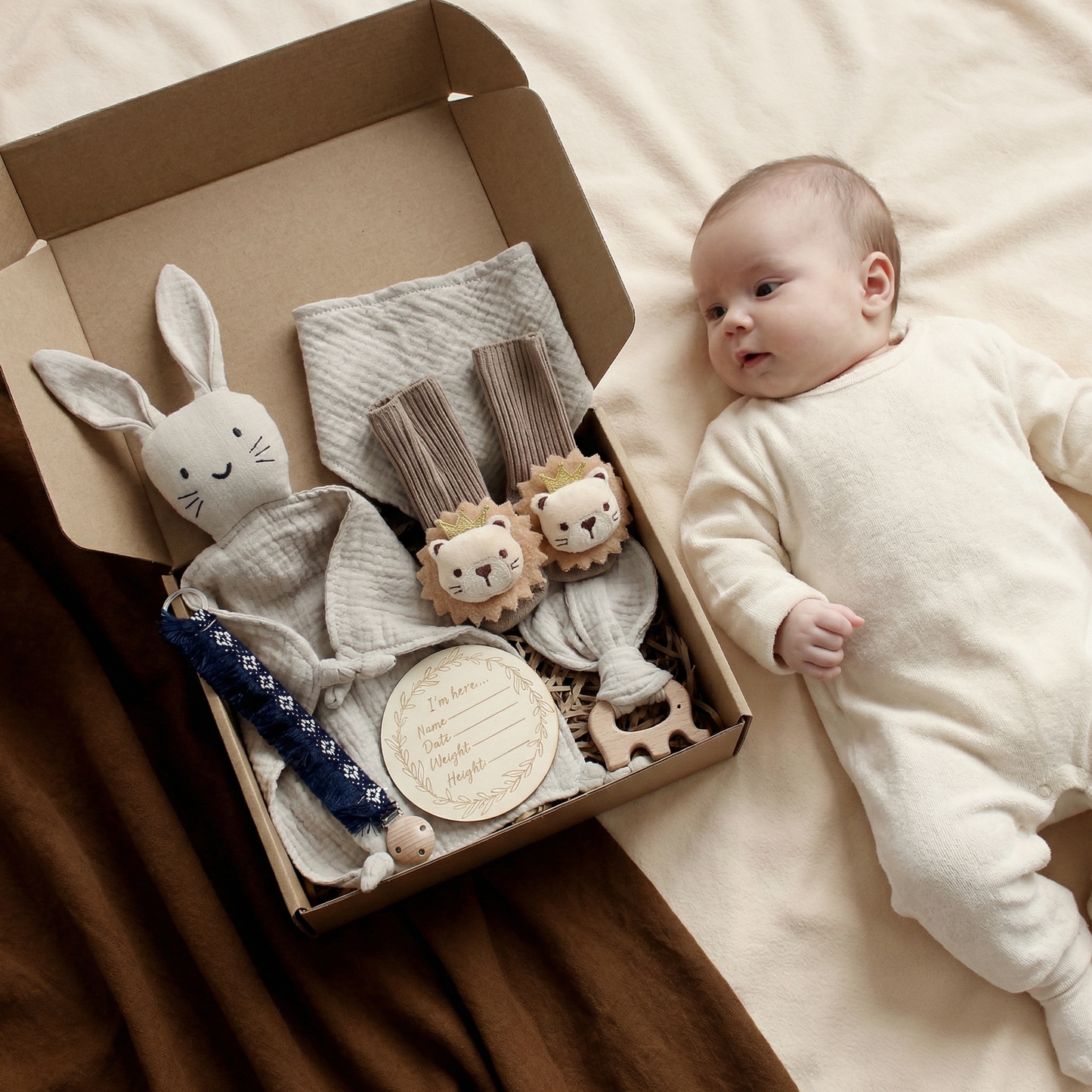 6-delat presentset för nyfödda – baby startpaket