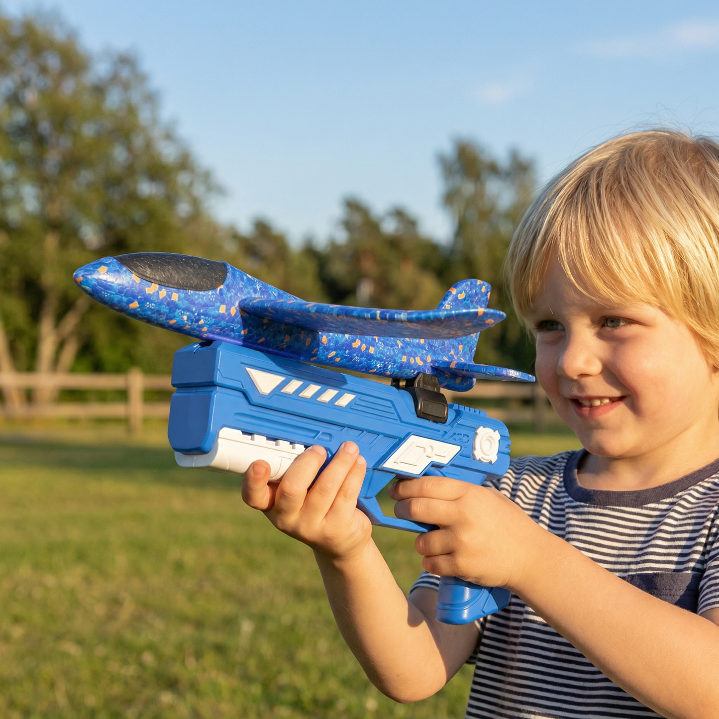 Schaumflygplanskastare för Barn – Interaktivt Flygande Leksak med Skjutpistol