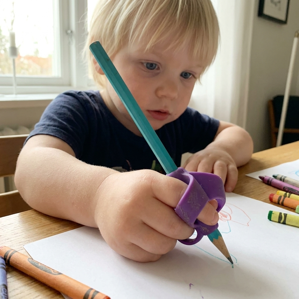Ergonomiska Silikonhandtag För Pennor