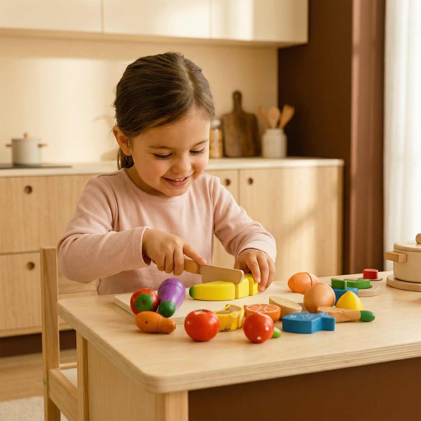 Montessori Träskärnings-Lekset