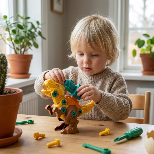 DIY Bygg- och Förvandlingsleksak med Dinosaurieägg