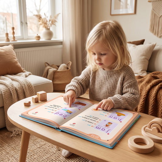 Min första ljudbok för läsning – Interaktiv lästräning och lekfull läsutveckling
