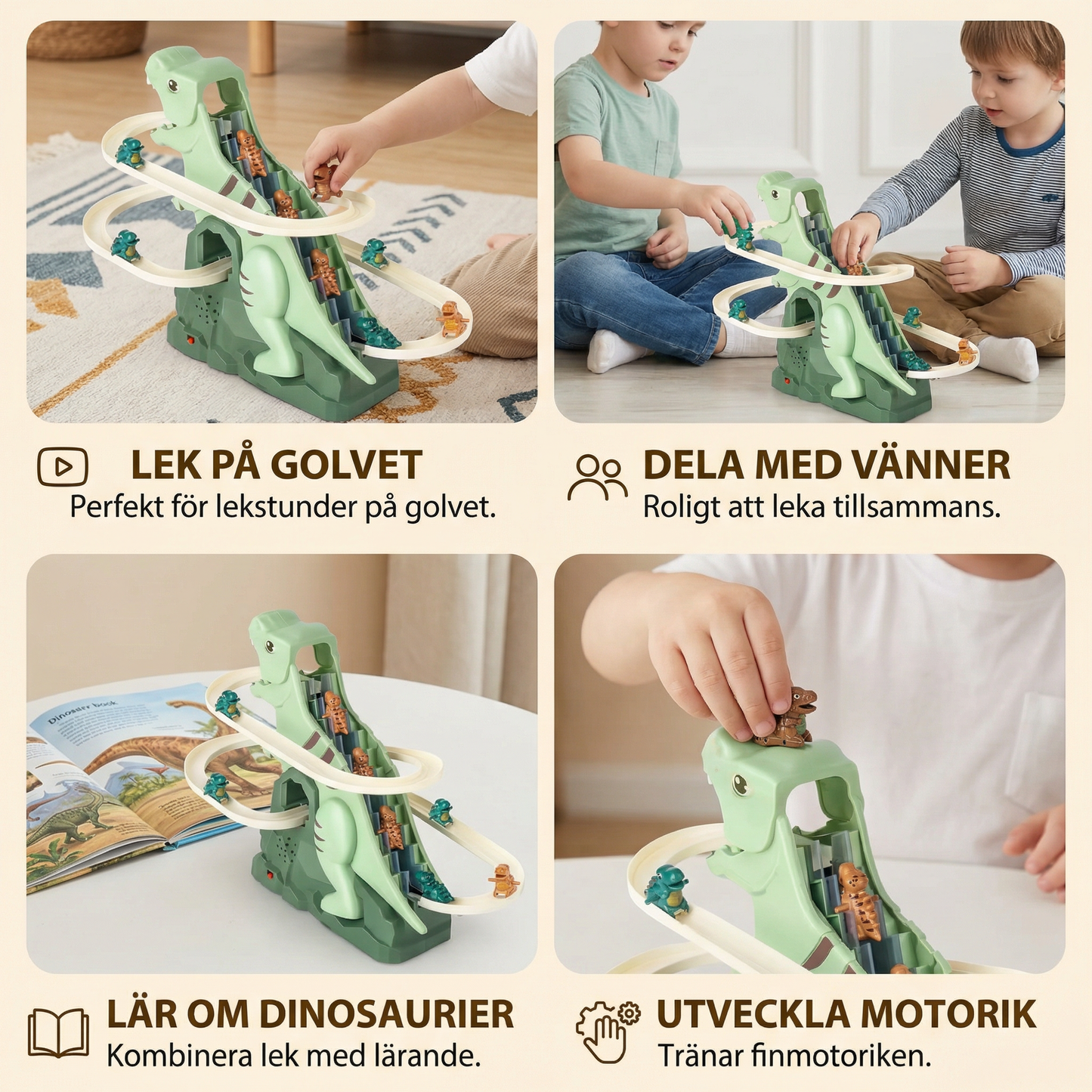 Dino rutschbana lek