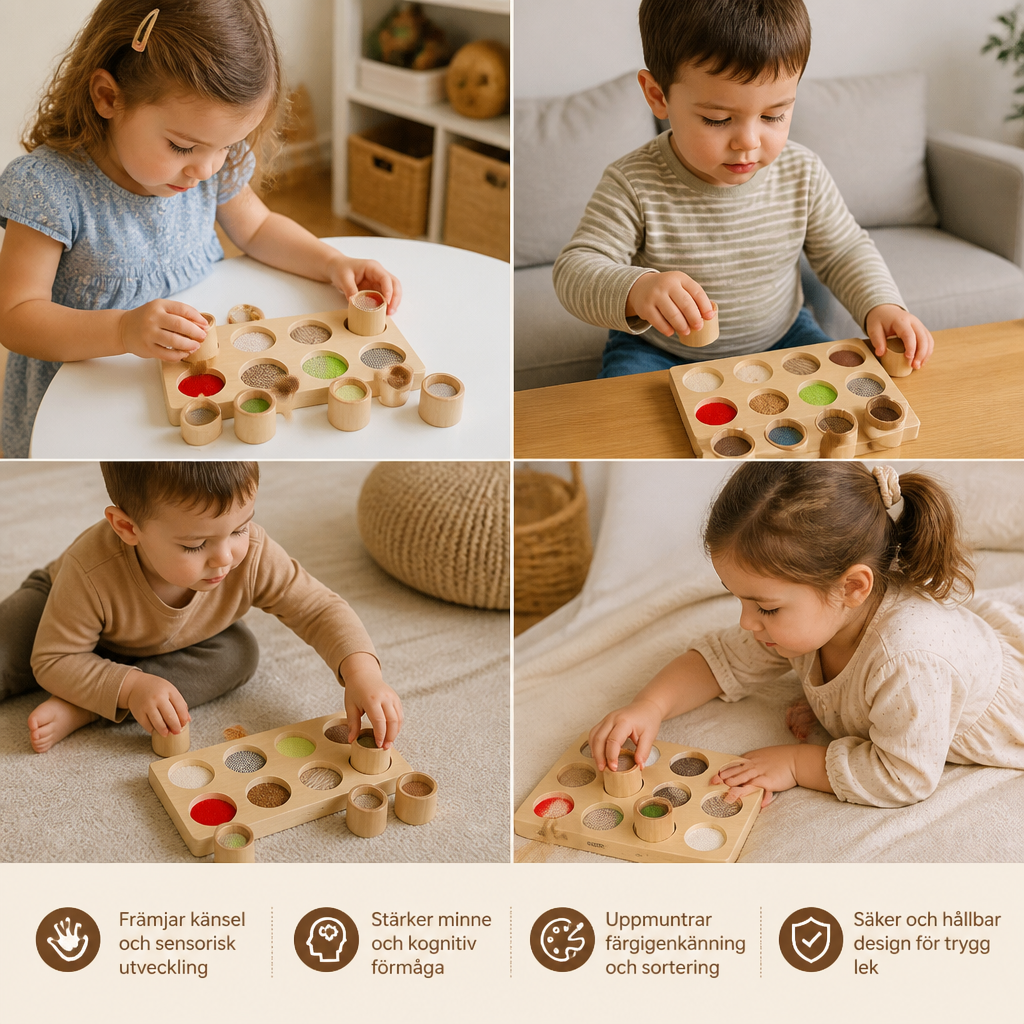 Montessori-känselspel – sensorisk pedagogisk leksak