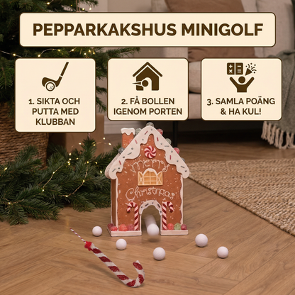 Pepparkaks mini golf julleksak