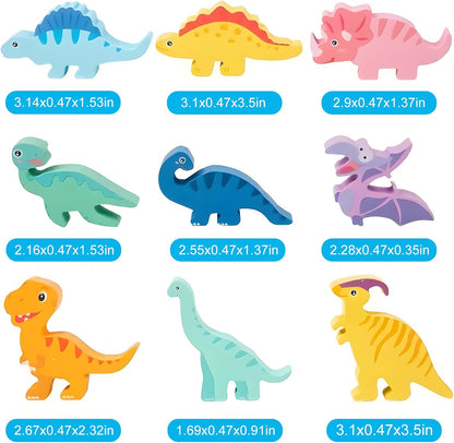 Montessori Dinosaurie Stapelspel