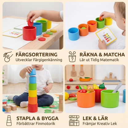 Montessori Stapelbara Bägarspelet