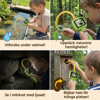 Utforskningskamera för Barn – Upptäcktsleksak för Underwater och Natur med Skärm och Ljus