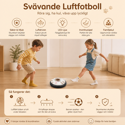 Söt Svävande Luftfotboll med Mjuk Skumkant