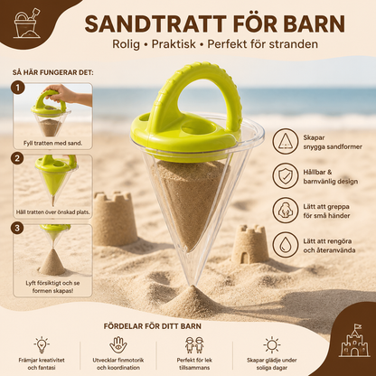 Sandtratt För Barn Till Stranden