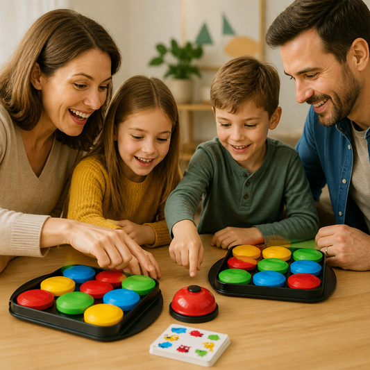 Utbildningsspel Familjens Klockspel för Färgmatchning