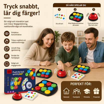 Utbildningsspel Familjens Klockspel för Färgmatchning