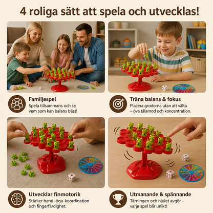 Grodbalansbräda – färdighetsspel för hela familjen