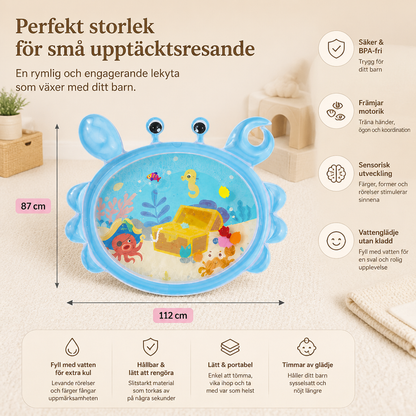 2-i-1 Interaktiv Magträning Leksak Och Lekmatta