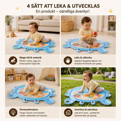 2-i-1 Interaktiv Magträning Leksak Och Lekmatta