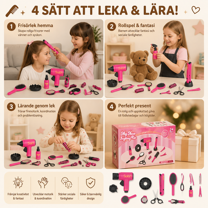 14-delat Frisörsalongs-Rollspelsset För Barn