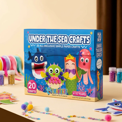 Pysselset i Papper för Barn – 20 Enkla DIY Pysselprojekt för Barn 3–10 År med Limstift, Tejp och Kuvert