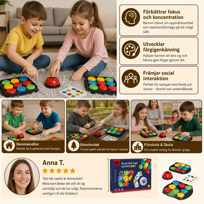 Utbildningsspel Familjens Klockspel för Färgmatchning