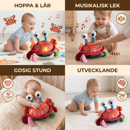 Interaktiv Musikaliskt Krabbspel Med Röstfunktion – Rörlig Pedagogisk Leksak För Bebisar
