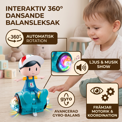 Interaktiv 360° Dansande Balansleksak med Ljus & Musik
