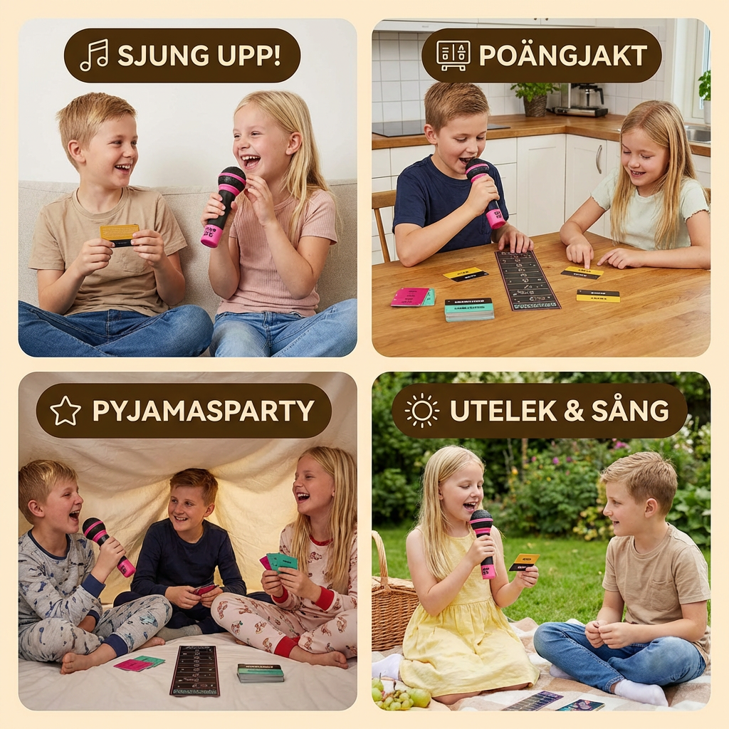 Karaoke Party Spel med Mikrofon – Roligt Familjespel för Vänner & Familj