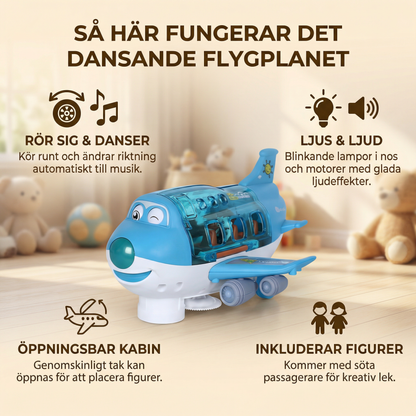 Roligt och dansande flygplansleksak