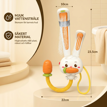Baby Duschleksak med Kanindesign och Morotsduschhuvud