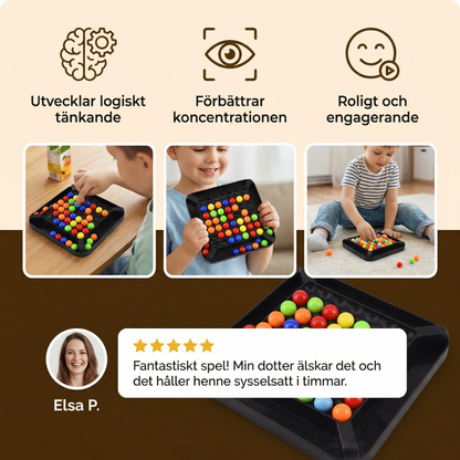 Färgmatchnings-logikspel – Interaktivt kulpussel för barn och vuxna