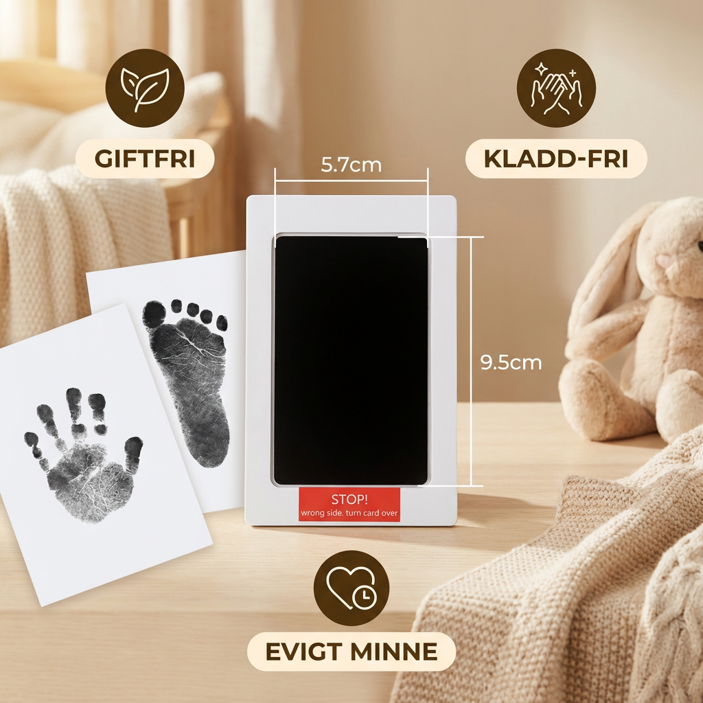 Baby Hand- och fotavtryckskit – minnesset för småbarn