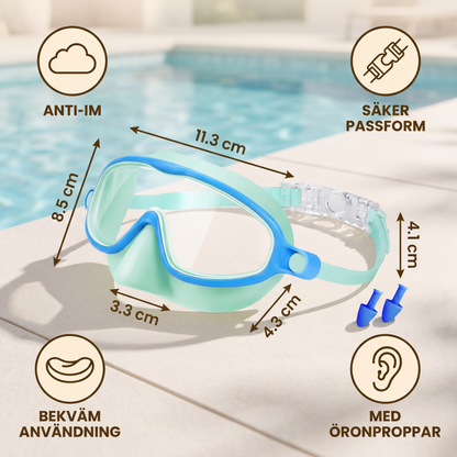Praktiska Simglasögon för Barn – Anti-Fog, Säker Passform och Bekväm Användning