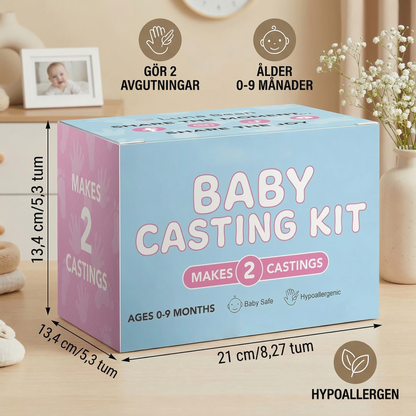 Baby hand- och fotavtrycksset – Minnesset för nyfödda och föräldrar