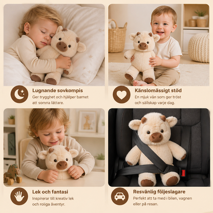 Running Calf Plush Toy – Mjuk Cartoon Fylld Djur och Lugnande Kompanjon för Barn
