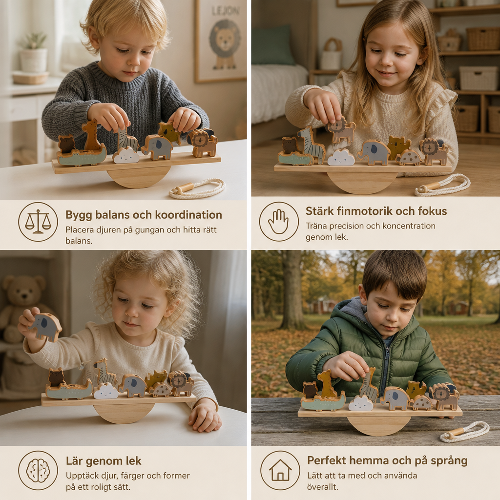 Montessori Gungbräda i Trä
