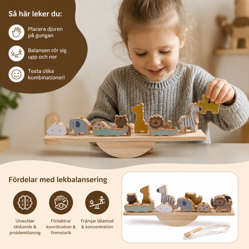 Montessori Gungbräda i Trä