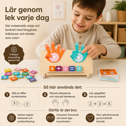 Räknebräda I Trä Med Fingrar