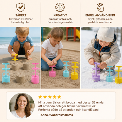 Honeycomb Sand Castle Maker – Sandform För Barn