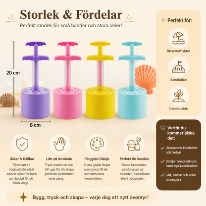 Honeycomb Sand Castle Maker – Sandform För Barn