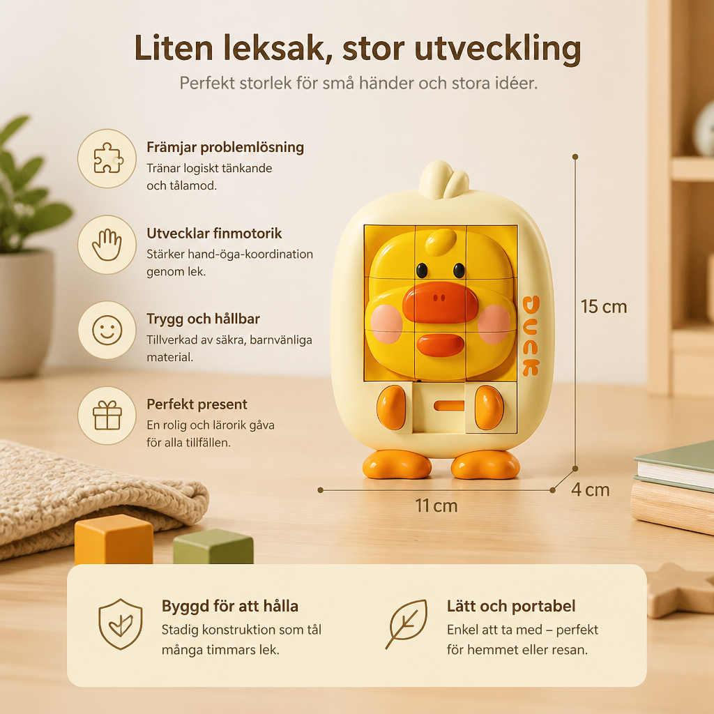 Pedagogiskt Djur-Skjutpusselspel