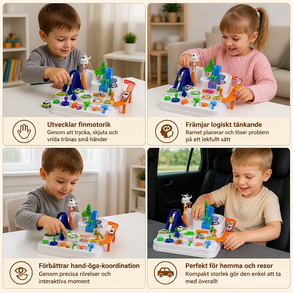 Färdighetsspel med Bilar