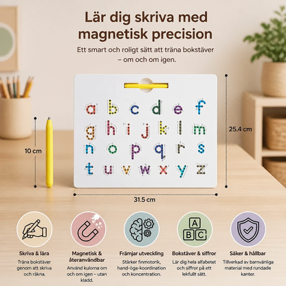 Pedagogisk Skrivtavla med Magnetkulor