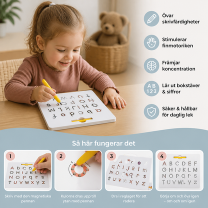 Pedagogisk Skrivtavla med Magnetkulor