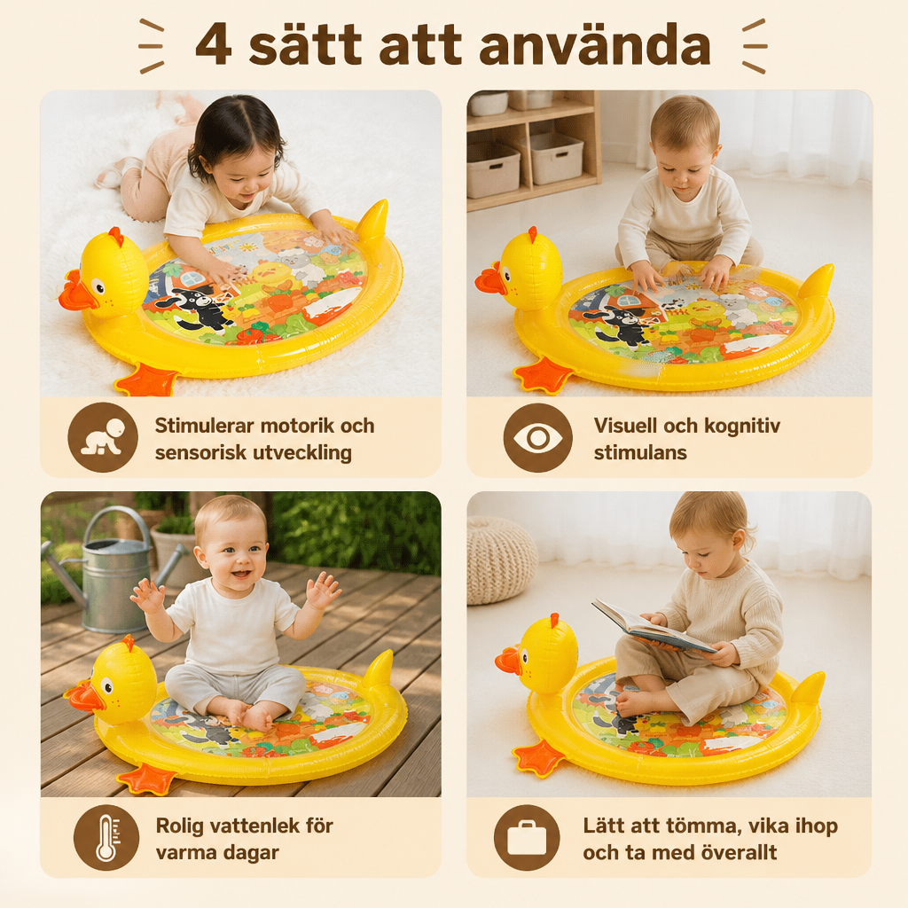 2-i-1 Anka Vattenlekmatta