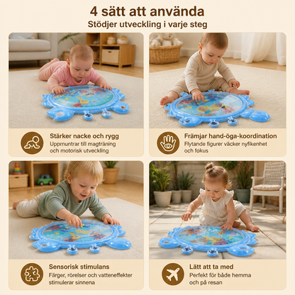 2-i-1 Interaktiv Magträning Leksak Och Lekmatta