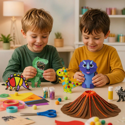 Pysselset i Papper för Barn – 20 Enkla DIY Pysselprojekt för Barn 3–10 År med Limstift, Tejp och Kuvert