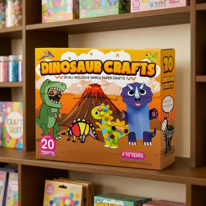 Pysselset i Papper för Barn – 20 Enkla DIY Pysselprojekt för Barn 3–10 År med Limstift, Tejp och Kuvert
