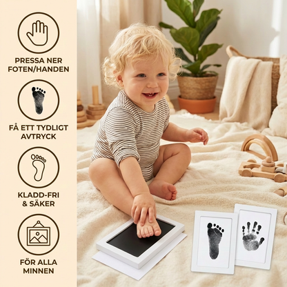Baby Hand- och fotavtryckskit – minnesset för småbarn