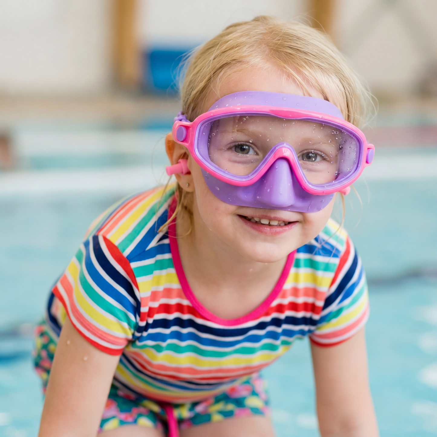Praktiska Simglasögon för Barn – Anti-Fog, Säker Passform och Bekväm Användning