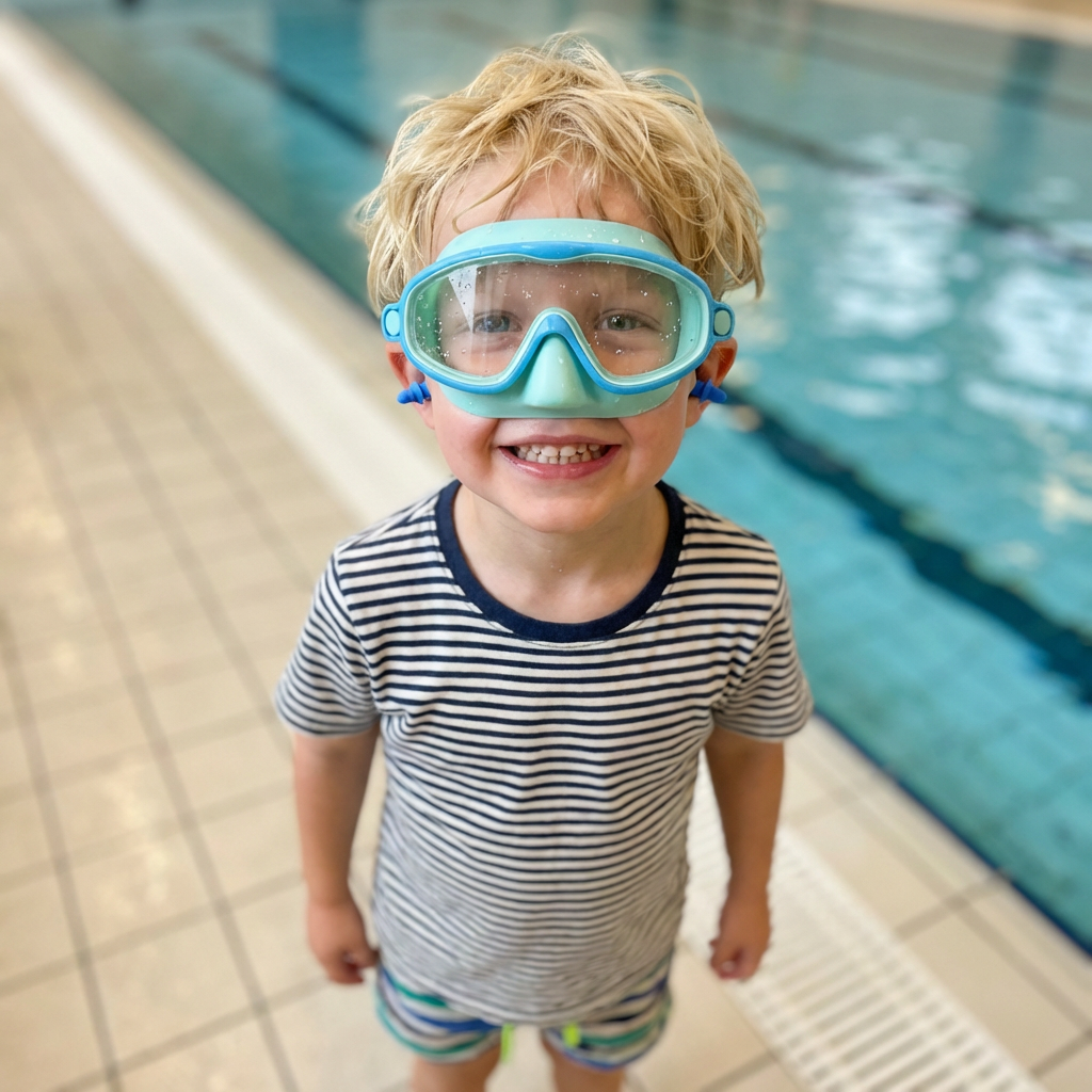 Praktiska Simglasögon för Barn – Anti-Fog, Säker Passform och Bekväm Användning